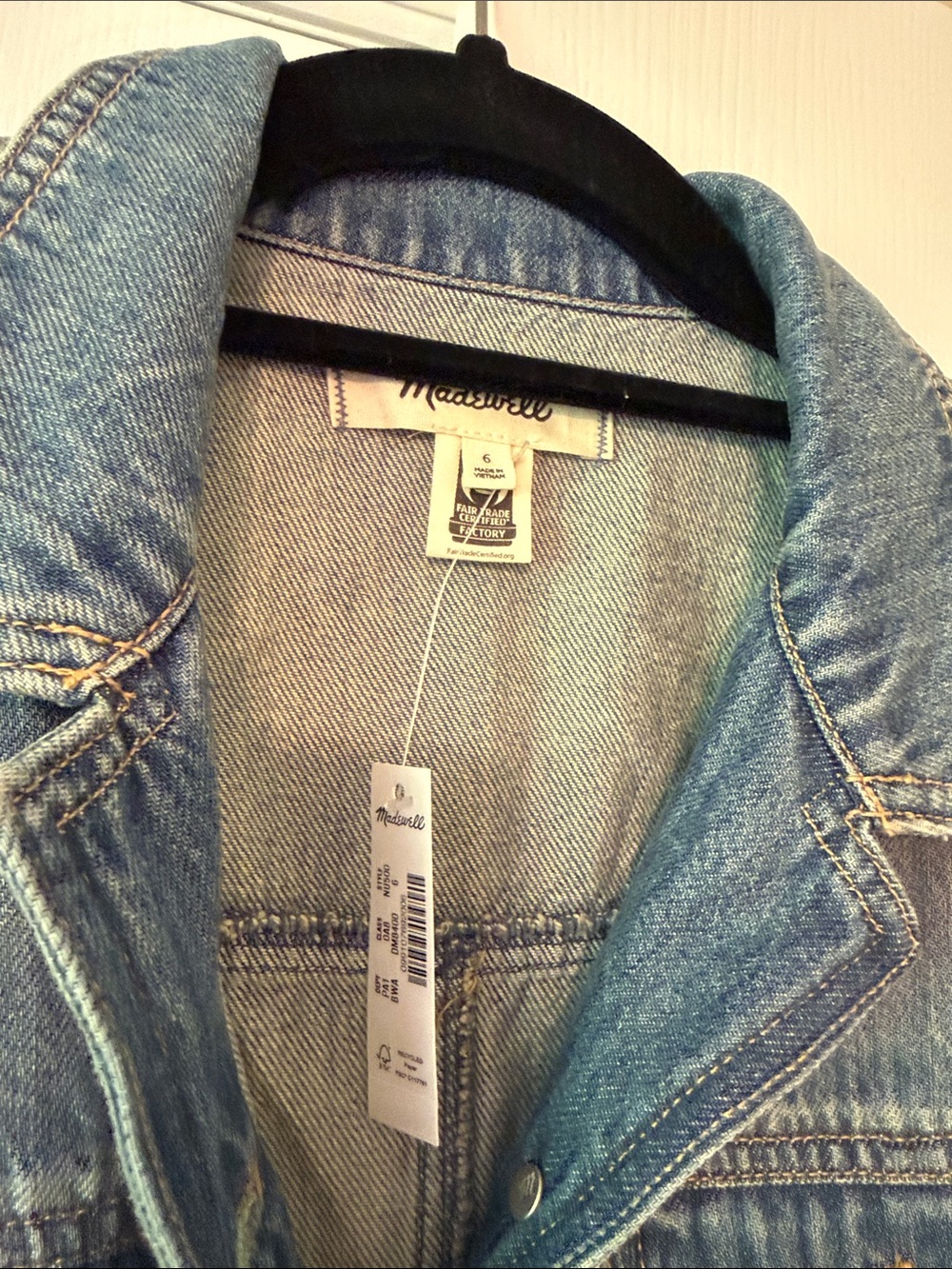 Madewell Sleeveless Denim Midi Dress in Medium Blue - Picture 6 of 6